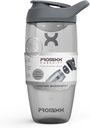 Promixx Pursuit Protein Shaker Flaske (24 oz) - Silent No- Ball Mixer, Leak- Proof Lid, BPA / BPS & Phthalate- Free ECOZEN - Easy- Clean Shaker Cup for Protein Shakes, Pre & Post- Workout Smoothies