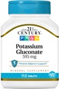 21. Century Kalium 595 mg tabletter, 110 greve (pakning med 3)
