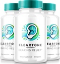 NutraRize (3 Pack) ClearTone Tinnitus, Clear Tone piller til hørelse, ClearTone piller supplement til total øre sundhed, Official Auditory Support Kapsler, ClearTones anmeldelse (180 Kapsler)
