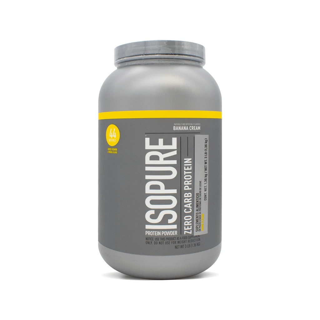 Naturens bedste isopure banan creme (Zero Carb), 3-pound tub