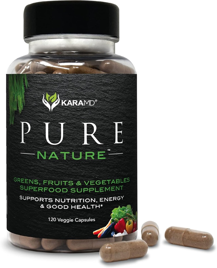 KaraMD Pure Nature Note 124; Grønne, Frugt og Grønsager Supplements 124; Vitaminer, Fiber & Antioxidanter