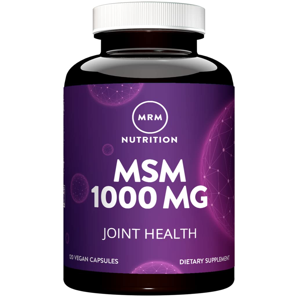 MRM Nutrition MSM 1000mg MSM 124; Pure Methyl- sulfonyl- Methan Kapsler Note 124; Joint, Hår, Hud & Nail Support