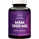MRM Nutrition MSM 1000mg MSM 124; Pure Methyl- sulfonyl- Methan Kapsler Note 124; Joint, Hår, Hud & Nail Support