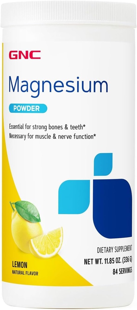 GNC Magnesium Citrate og Carbonate Powder124; Understøtter hjerte, muskel, nerve, og Cell FunctionName