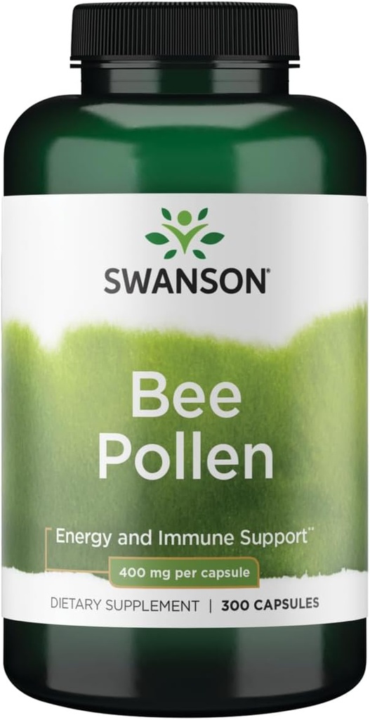 Swanson Bee Pollen 400 Milligram 300 kapsler