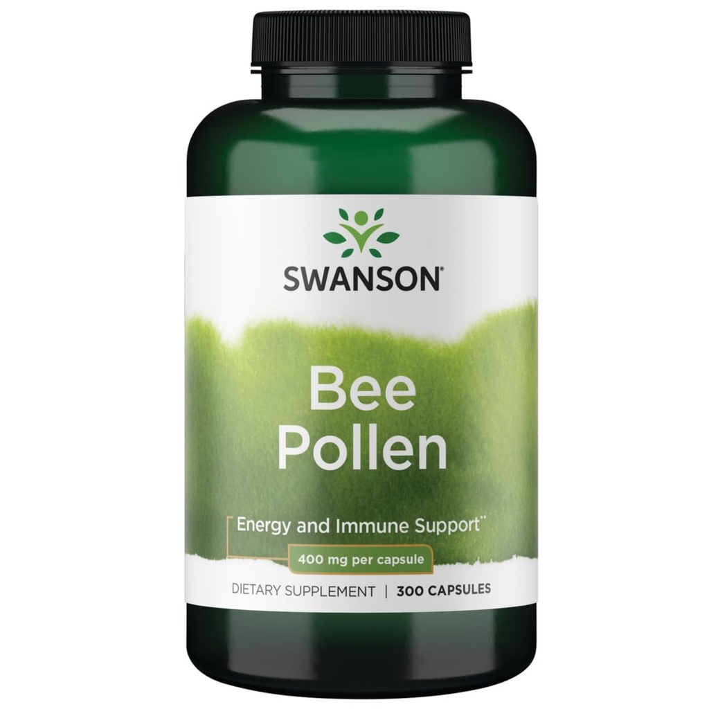 Swanson Bee Pollen 400 Milligram 300 kapsler