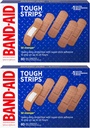 Band- Aid Brand Hårde Strips Adhesive Bandages til Sårpleje, Holdbar Beskyttelse for Mindre Cuts og Scrapes, Alle One Size, 2 Pack