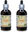 Passion Flower (Passiflora Incarnata) Tinktur, Økologisk Tørret Herb Liquid Extract (Brand Name: HerbalTerra, Stolt Lavet i USA) 2x4 fl.oz (2x120 ml)