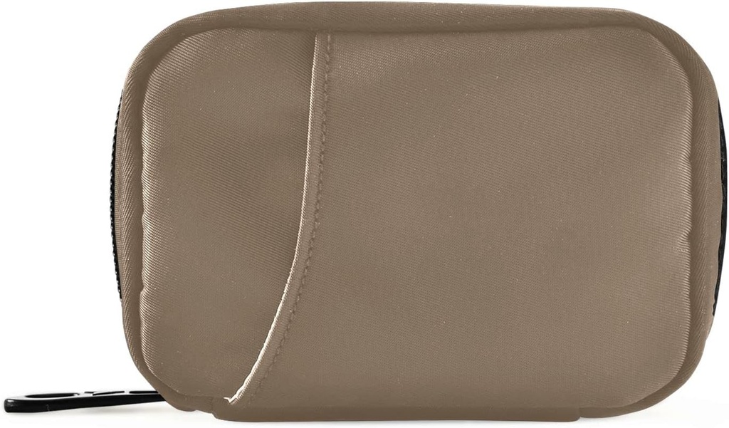 Pill Box 7 Dag Pill sag Rejse Pill Organizer Bag med lynlås Portable Weekly sag Kompakt størrelse for Vitamin Supplement Holder, Solid farve Brown