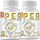 1500 MG Palmitoylethanolamid med Luteolin 98% & Gurkemeje, Høj Absorption, Mikroniseret Pea supplement til discomfort Management- USA Made - 120 tabletter