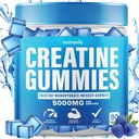 Creatine Gummies Infunderes med 5g Creatine monohydrat til mænd og kvinder, Styrke, Endurance, Muscle Instantized Creatin, Mikronized Clean HCL Balanced Creatina Monohidrada en Polvo (90 Gummies)