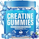 Creatine Gummies Infunderes med 5g Creatine monohydrat til mænd og kvinder, Styrke, Endurance, Muscle Instantized Creatin, Mikronized Clean HCL Balanced Creatina Monohidrada en Polvo (90 Gummies)