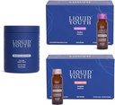 Collagen Peptides Powder & Liquid Collagen Elixir Shots for Women & Men - Type I & III Premium Grass-fed Bovine & Marine Collagen - Promotes Hair Growth, Skin, Nail, Bone & Joint Health (50 Servings)
