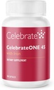 Celebrate Vitamin Celebrateone 45, 45mg Jern - En gang daglig Bariatric Multivitamin, Essential Vitamin & Minerals - Gastric bypass & Sleeve Gastrectomy Supplement (30 kapsler)