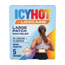 Icy Hot Max Strength Lidocain Pain Relief Patch (5 Greve) Penetrater til hurtig, målrettet Relief