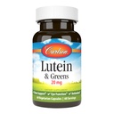 Carlson - Lutein & Greens, 20 mg, Vision Support & Eye Function, Antioxidant, 60 vegetariske kapsler