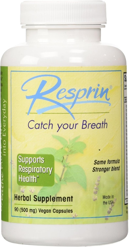 Respirin Traditional Herbal Blend for Natural Breathing Enhancement, 500mg, 90 Vegan Kapsler