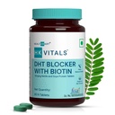 HK Vitals DHT Blocker med biotin, stikkende nælde og SOYA protein, hjælper med at reducere hårfald, stimulere hårvækst, 60 tabletter