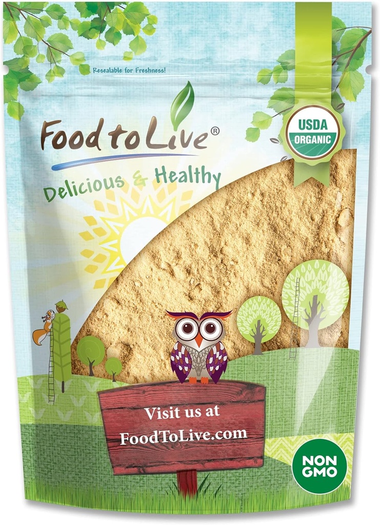 Fødevarer til levende økologisk Maca Powder, 2 Pounds Gelatinized, Non- GMO, Kosher, Vegan, Bulk