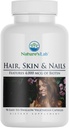 Nature's Lab Hair Skin and Nails - Biotin, BCAA, MSM, Vitamin Complex - 90 Ct (90 Day Supply)