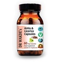 DR WAKDEs Amla & Lakridskapsler (60 Veg Caps, for syrefordøjelsesbesvær, Ayurvedic Supplement, Vegan, Herbal, All Natural, Made in UK)