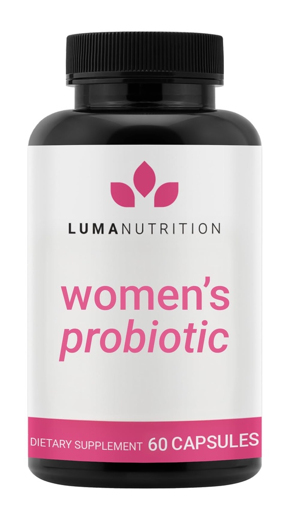 Luma Nutrition Probiotika til kvinder med Prebiotika - 50 Millioner CFU - Formuleret til fordøjelse, immunforsvar & feminin Support - 60 kapsler