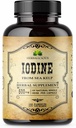 HERBALICIOUS jod tabletter - Natural jod fra Sea Kelp - Thyroid Support Supplement for energi, fordøjelse, hjerne & ben sundhed - non-GMO, gluten- fri - 100 kapsler