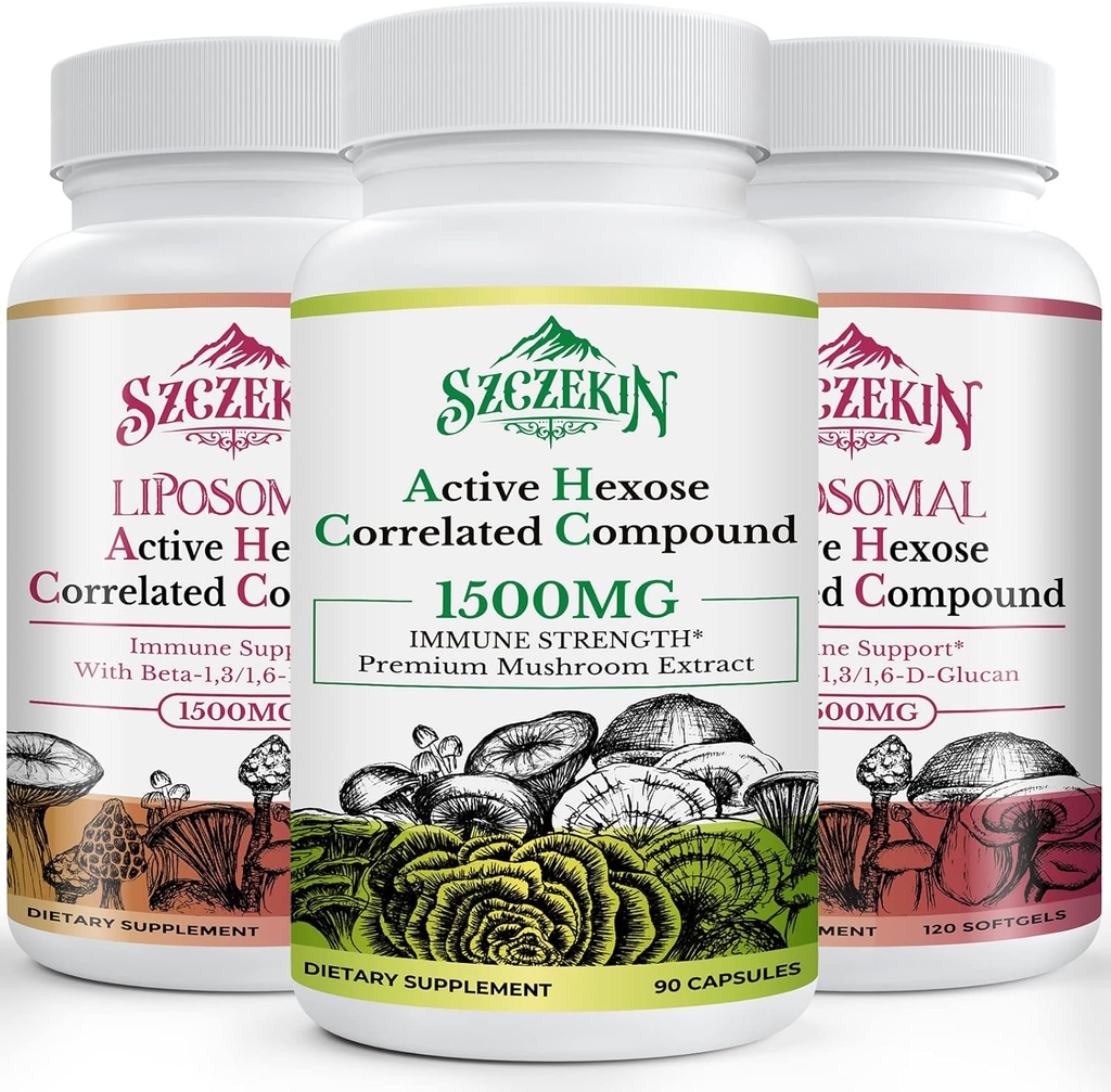 Active Hexose Correlated Compound 1500 mg Supplement 90 Kapsler Bundle med 1500mg Liposomal Active Hexose Correlated Supplement 240 SoftGels