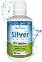 NutriNoche Colloidal Sølv - 124; 99,99% Ultra Pure Krystallinske Nano Sølv Partikler