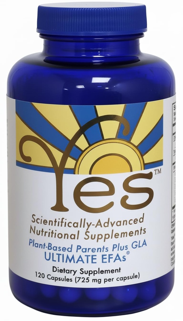 Plantebaseret fiskeolie Alternativ JA Omega 3 & 6 Fedtsyrer - Burpless - DHA, EPA, SDA - Kolesterol, Heart, Hud, Energi, Øjne, Immunitet Support af JA (120 Gel caps)
