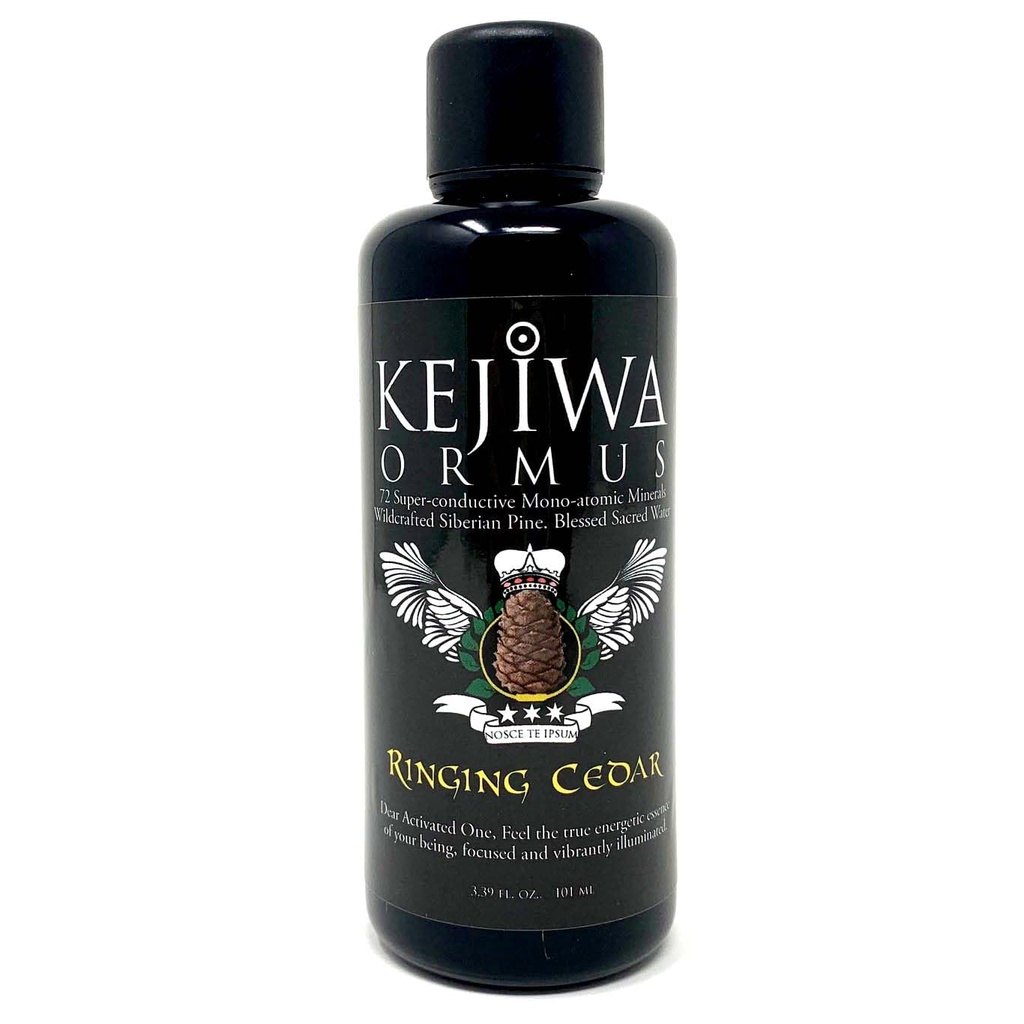Kejiwa Ringing CEDAR Ormus: Sibirisk Pine Monoatomic Ormus Mineraler til tredje øje aktivering, Vitality & Energy Support 3.4 fl oz