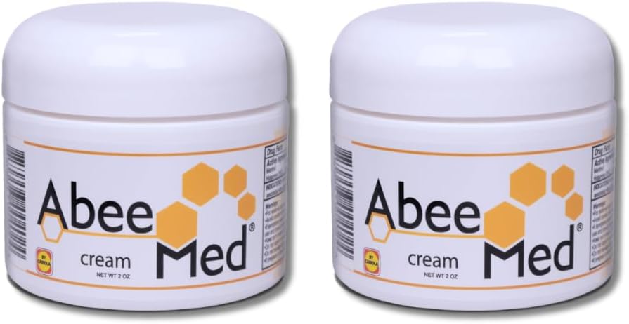 AbeeMed Bee Venom Cream - Natural Apitoxin med Bee Pollen, Kamille, Menthol - Bee Venom Joint Cream for Muscle, Bone & Joints, Quick Relief, Sprains, Strains - Extra Strength Formel - 2oz