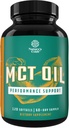 C8 MCT Oil Softels - Medium Chain triglycerids MCT Coconut Oil Supplement med Captain / Capric triglycerider til Body Skulpting, Forbedret energi & Stamina - Keto Kokosolie tillæg til vægttab - 120 Ct