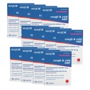 STOR Hoste og kolde HBP tabletter - Antihistamin og Hough suppressant for mennesker med højt blodtryk - Dextromethorphan HBr, Chlorpheniramin Maleate - 16 Greve (12 Pack)
