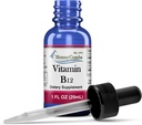 Vitamin B12 Liquid Drops Made in USA - Cyanocobalamin Drops 500% DV per servering - 36 Servering pr Container - Great for mænd, kvinder, børn - Vegansk Kosttilskud - Bulk størrelser også tilgængelig