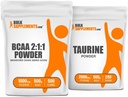 BulkSupplements BCAA 2: 1: 1 500g + Taurine 500g Bundle
