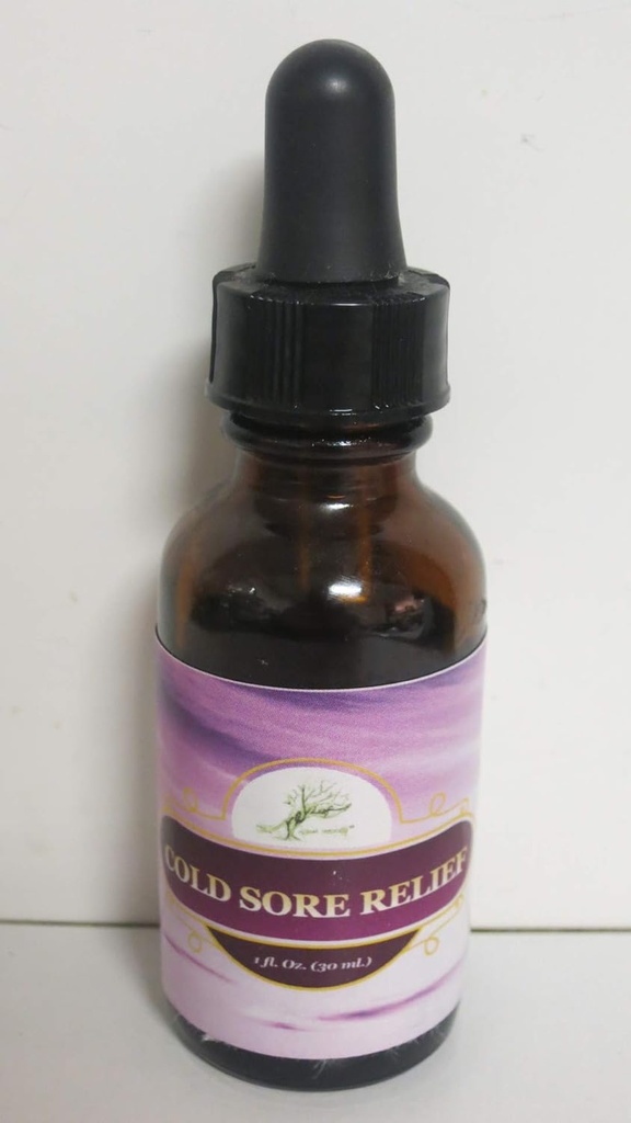 Cold Sore Relief, Potent Essential Oil Blend til Canker Sores, Blister, 1 oz. af relæaf olie
