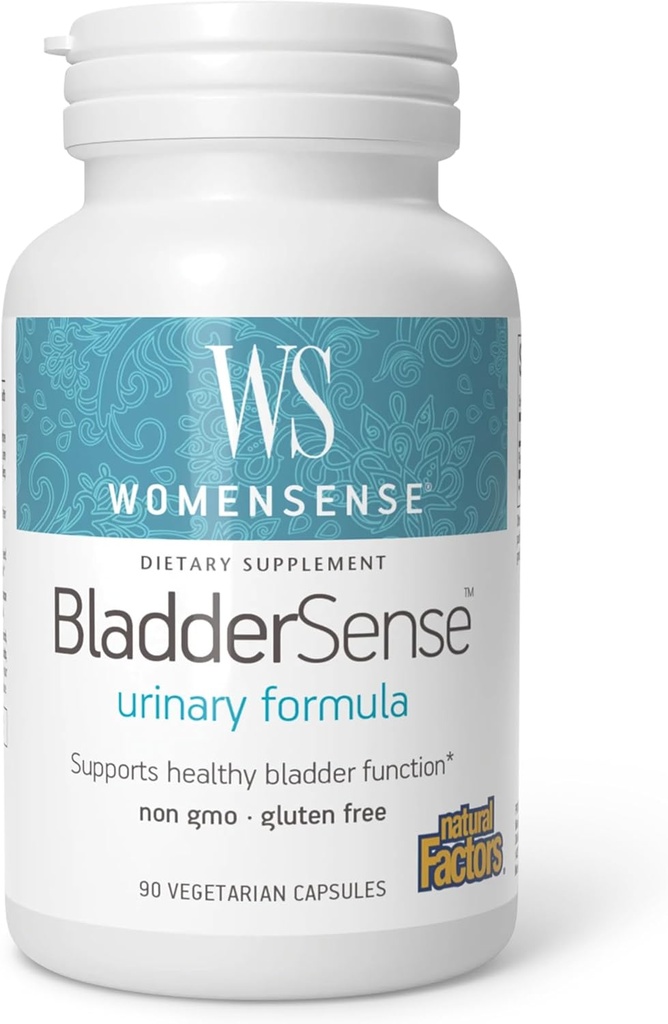 Naturlige faktorer Womensense, BladderSense, 90 Vegetariske kapsler