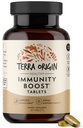 TERRA OPRINSIN Immunity Support Memorial 124; C-vitamin, D3, Zink, Selen, Gurkemeje, Echinacea, Ginger & Andrographis med BioPerine Memorial 124; Daglig immunbooster & Antioxidant Blend