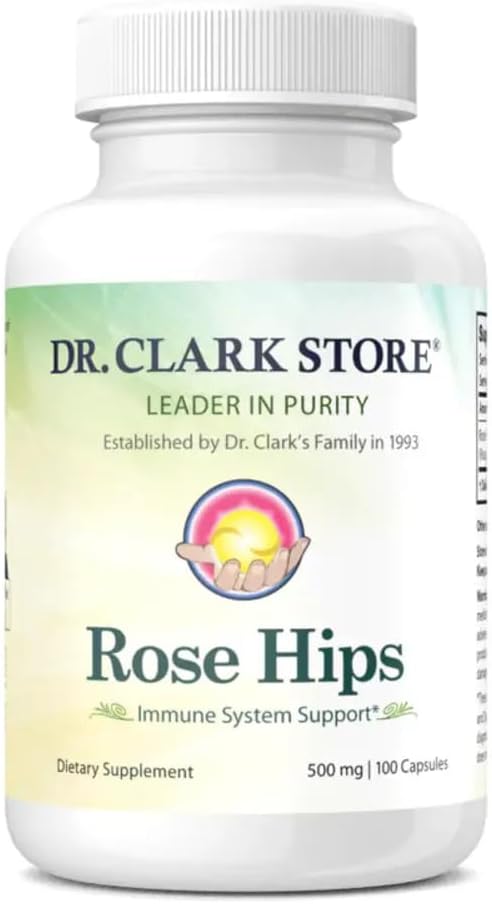 Dr. Clark Store Rose HIPS, 500 mg 100 kapsler