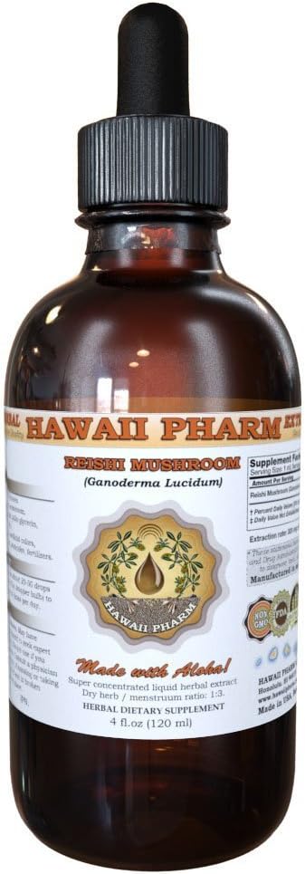 Hawaii iPharm Reishi - Tonic of Emperors (Ganoderma Lucidum) Extract Tincture 4 fl.oz (120 Ml)