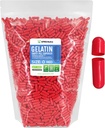 XPRS Nutra Størrelse 0 Tomme kapsler - 5000 Tomme Gelatine kapsler - Pille gør det - Pure Bovin Pills Gel Caps til Do- It- Yourself Kosttilskud (rød)