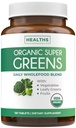 USDA Organic Super Green Supplement - Økologiske grønne frugter og grøntsager supplement til voksne med 28 superfood kompleks med Superfruit Roots Urter & Mere - Vegan & Non- GMO (Op til 2 måneder Tilgang)
