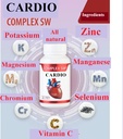 Cardio Heart Health Kosttilskud, sund blodcirkulation og blodtrykssupport med kalium, magnesium, chrom, ZINC, mangan, chrom, selen, 30CAPSULES 1000.31 Mg hver