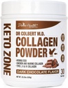 Dr. Colbert, MD Hydrolyzed Collagen Powder | Chocolate Flavor | by Divine Health | Type I, II, III Chicken & Marine Collagen | Keto Zone | Support Hair, Skin, Nails & Joints | 630g | 30 Servings