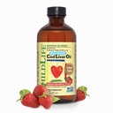 BEDLIV VÆSENTLIGE KODE Lever Olie til børn - Kids Cod Lever Olie Væske, for Babyer 6 + Måneder, Toddlers, Tilføjet DHA, EPA, Omega-3 Fedtsyrer - Jordbær, 8 fl oz