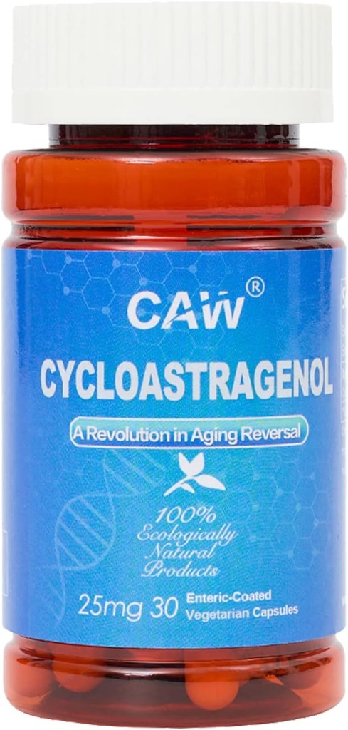 CAW Hypersorption Cycloastagenol 98% 25mg 30 Caps Note 124; Telomere Support Anti- Aging