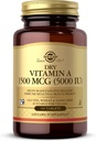 Solgar Dry Vitamin A 1500 mcg (5000 IE), 100 tabletter - Understøtter sunde øjne, hud og immunsystem - non-GMO, Vegan, Gluten Free, Dairy Free, Kosher - 100 Servere