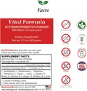 Fødevarer til Gut Vital Formel 12 Strain Probiotika Pulver 260 Millioner CFU = 124; Fremstillet i USA = 124; Direkte fra producent = 124; Ingen Third- Party Storage = 124; immunforsvar = 124; 60 Bedste (2,11 Oz)