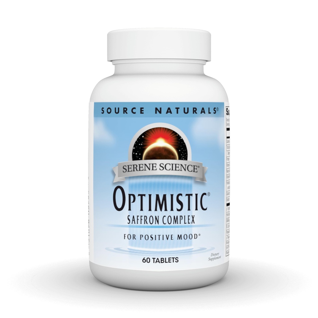 Source Naturals Serene Science Optimistic Saffron Complex - 60 tabletter